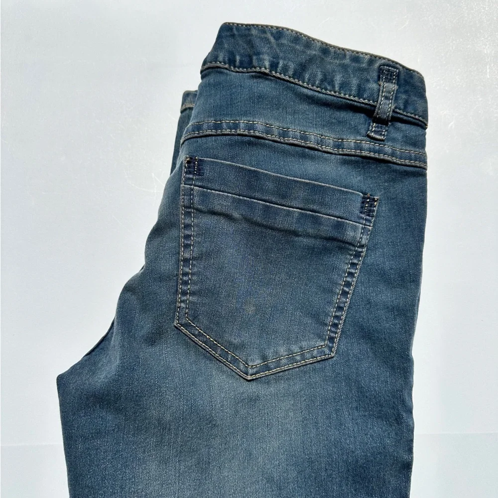 NWOT Free People Skinny Straight Leg Blue Denim Jeans - Picture 6 of 12